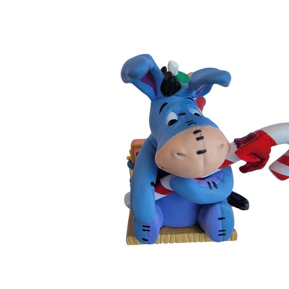Vintage Winnie the Pooh & Eeyore Christmas Ornament on Sled Disney 2000s - Picture 8 of 10